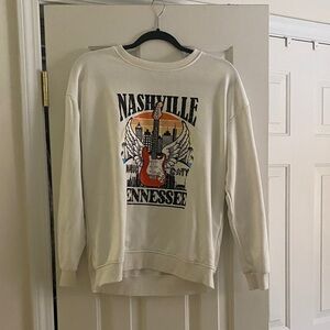 Nashville Graphic Cream Sweater